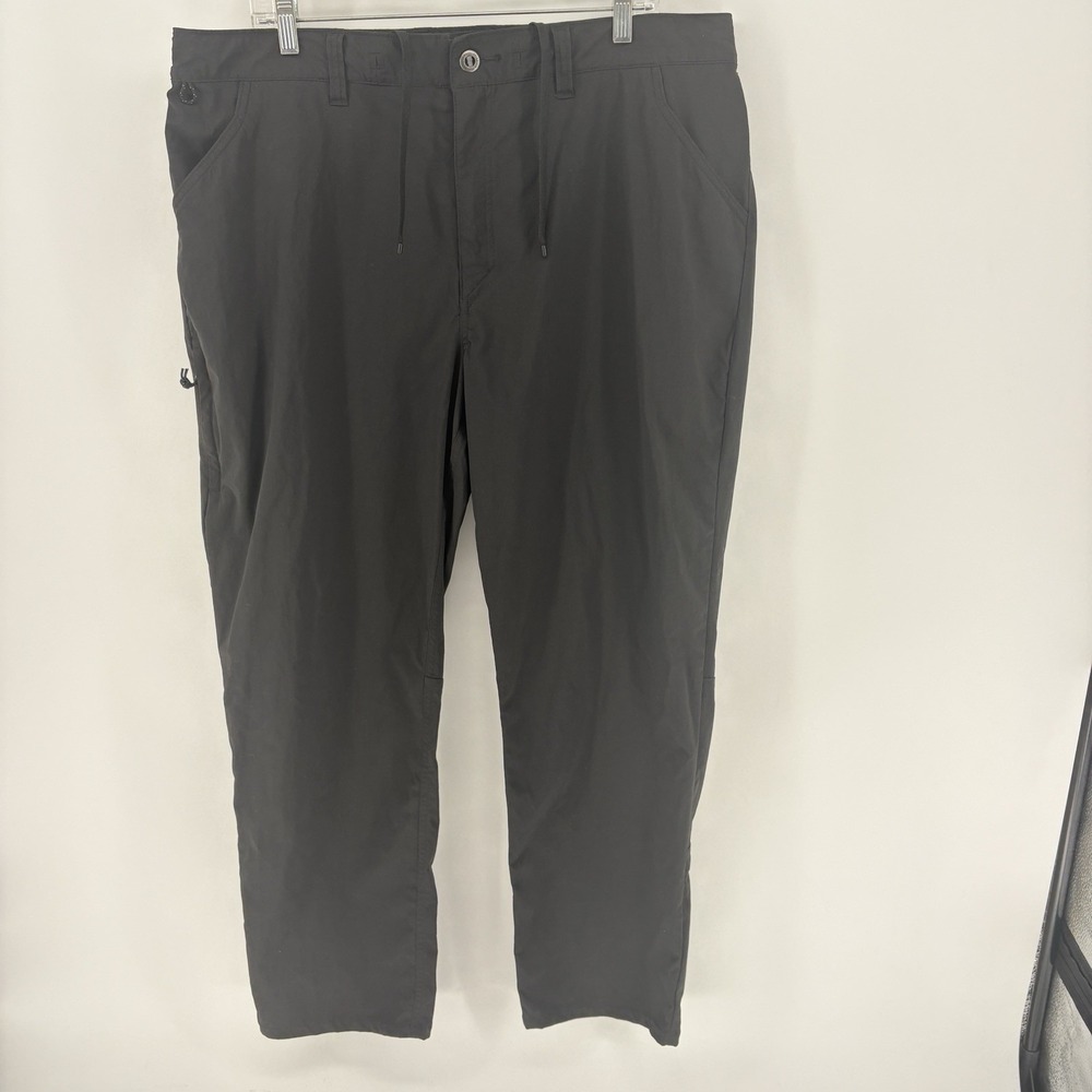 Patagonia Womens Quandary Pant 18 Black Stretch Hiking Outdoors Roll Up Tab